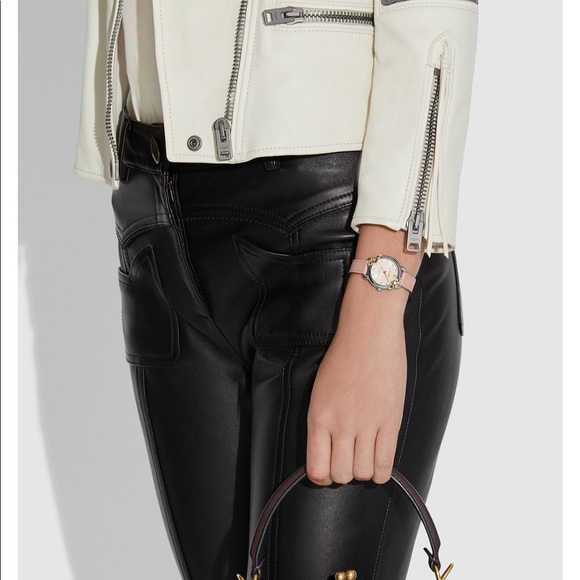 Authentic NWT Coach Delancey Tea Rose Blush Watch - Picture 4 of 8